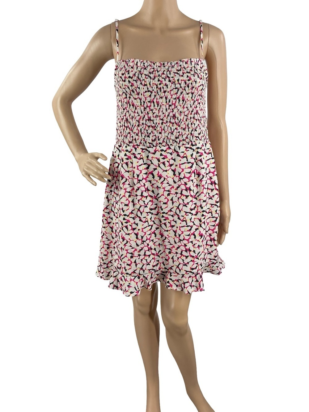 French Connection Ekeze Floral Mini Dress Multicolor Summer Size 10